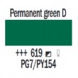 Farba olejna Cobra 40ml - kolor 619 Permanent green D