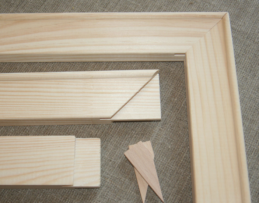 Stretcher bar, cross-section 2x3.5cm, length 10cm - 2 pcs.