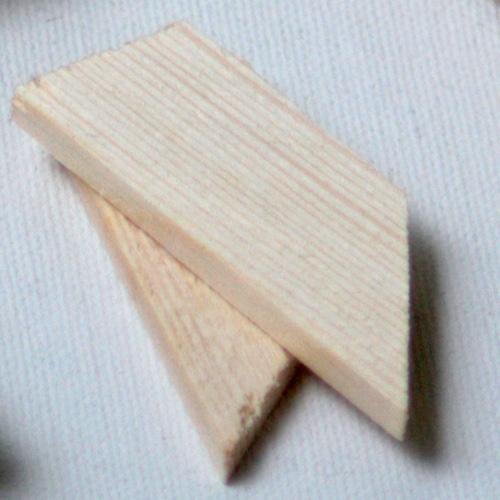 Beech wood wedge for stretcher bars 2x3.5cm and 2x4.5cm