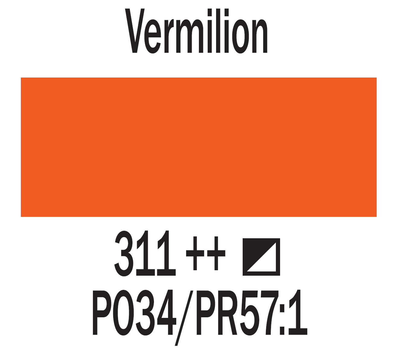 Art Creation Oil Paint 200 ml, color 311 Vermilion