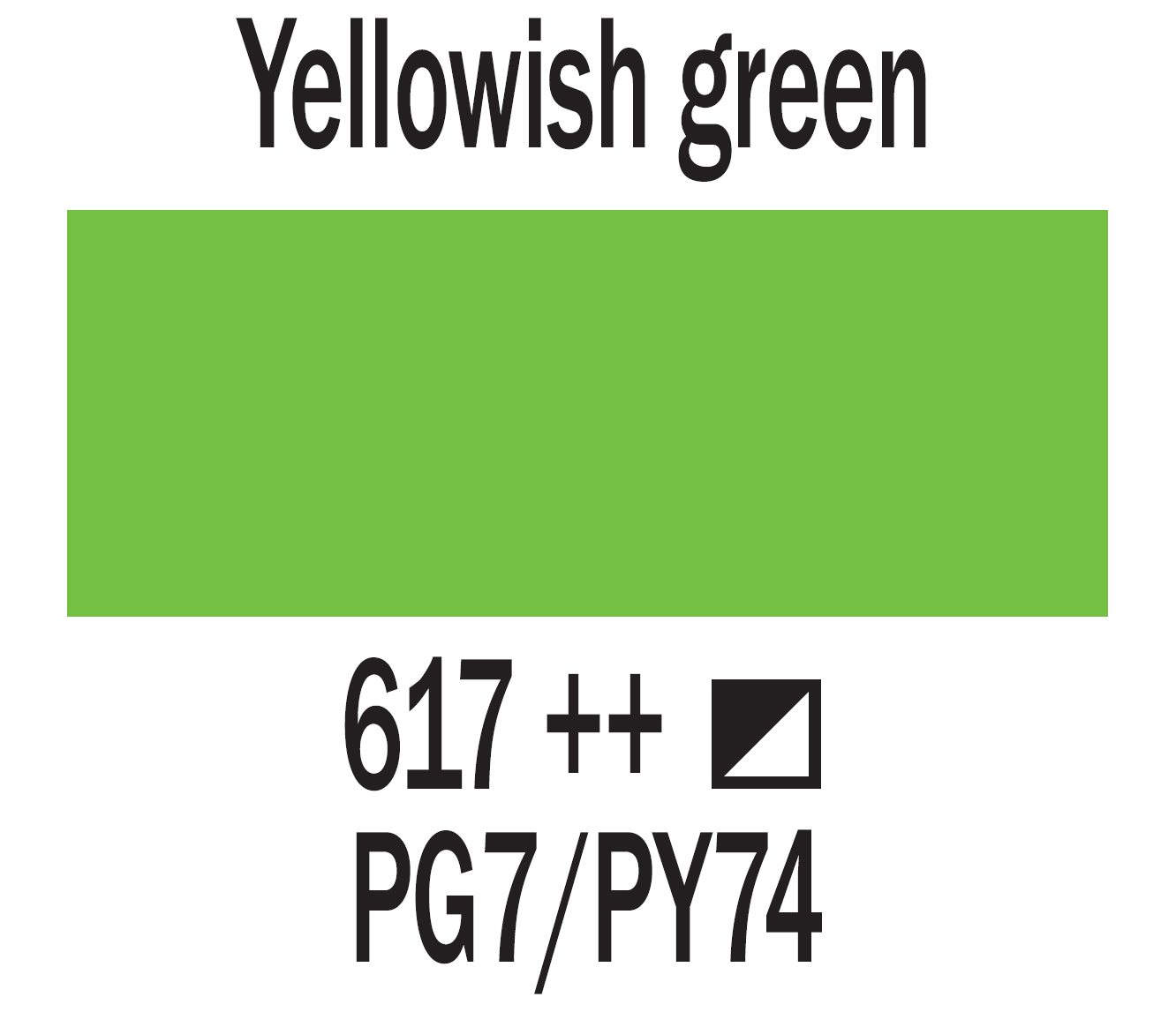 Art Creation Oil Paint 200 ml, color 617 Yellowish Green