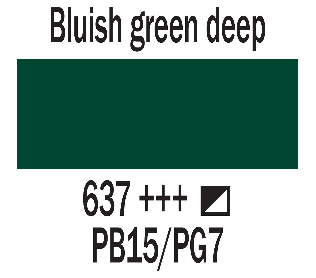 Art Creation Oil Paint 200 ml, color 637 Deep Blue Green