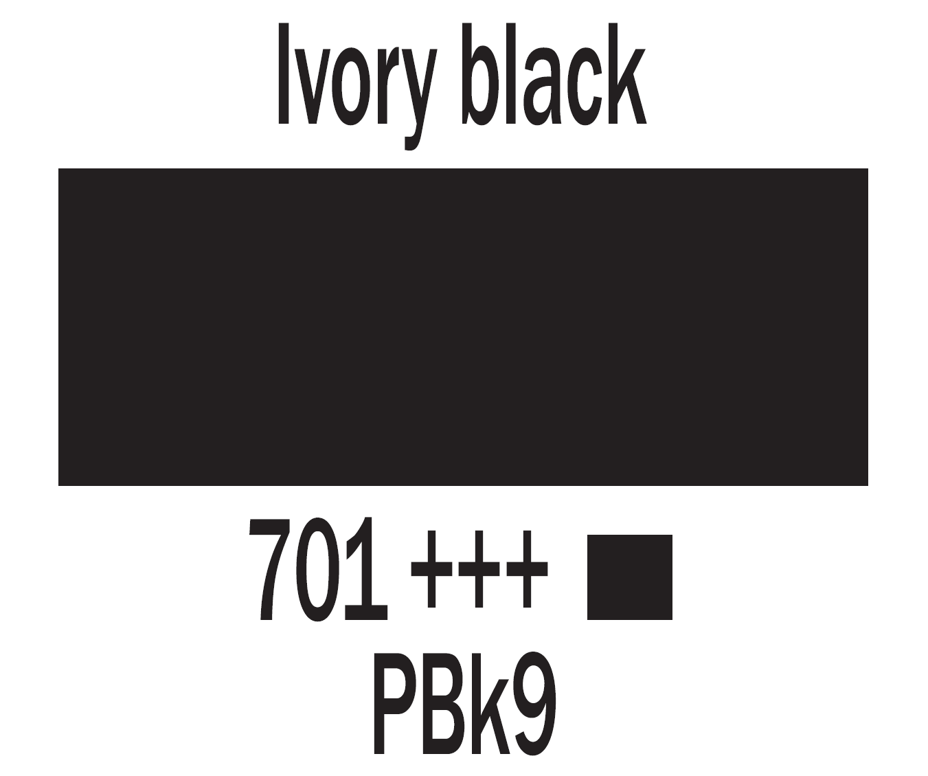 Art Creation Oil Paint 200 ml, color 701 Ivory Black