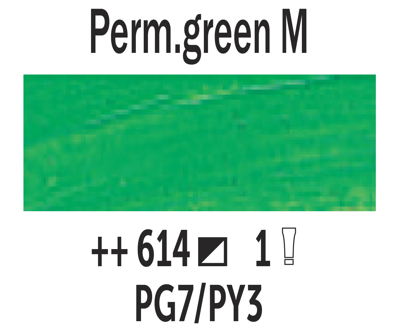 Van Gogh Oil Paint, 200 ml color 614 Permanent Green Medium