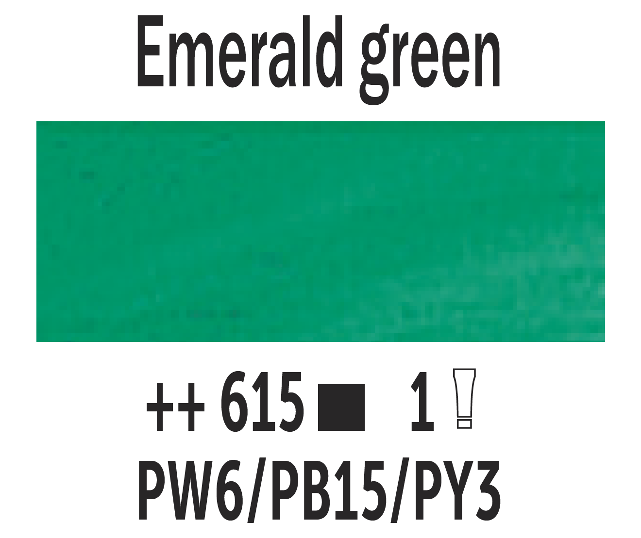 Van Gogh Oil Paint, 200 ml color 615 Emerald Green