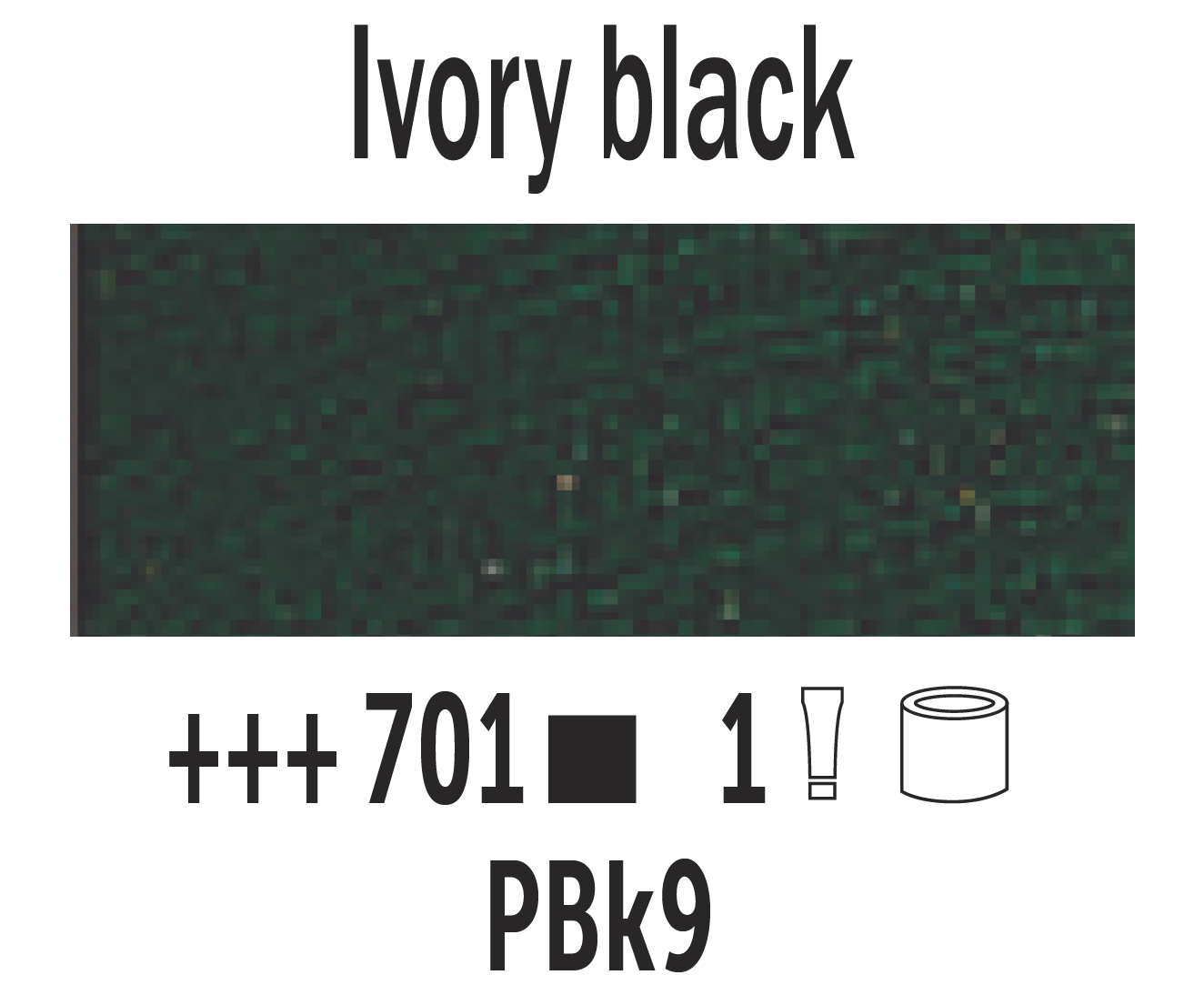 Farba Olejna Van Gogh, 200 ml kolor 701 Ivory Black
